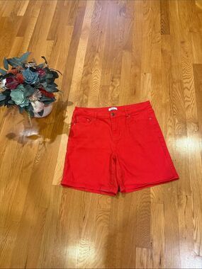 Women's Red High-Rise Denim Shorts by J. Crew